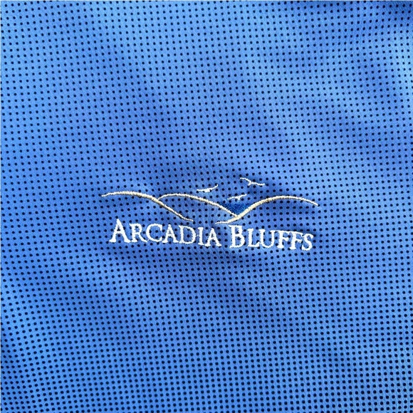 Peter Millar Crown Sport Perth Dip Dye 1/4 Zip Golf Pullover Mens Large Blue - Picture 6 of 14